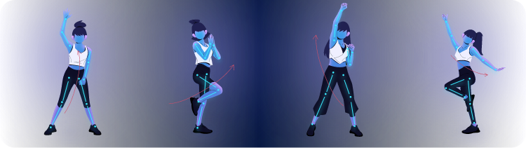 Body Swap AI Vorlagen für Tanzbewegungen