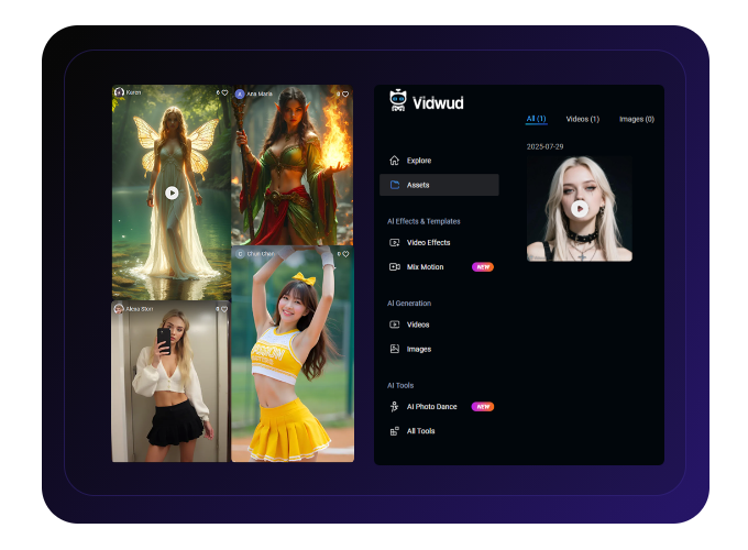 Erstellen Sie ein KI Body Swap Video aus Assets