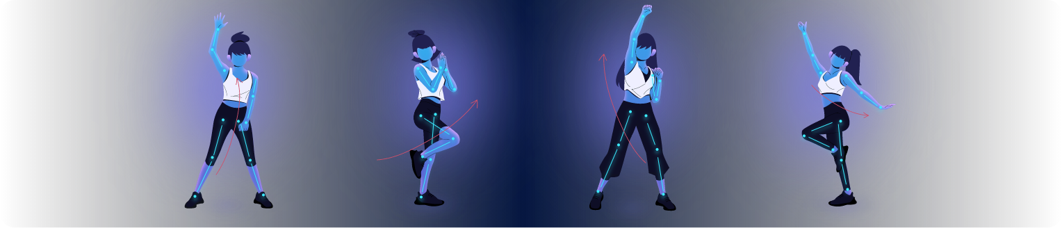 Body Swap AI Vorlagen für Tanzbewegungen